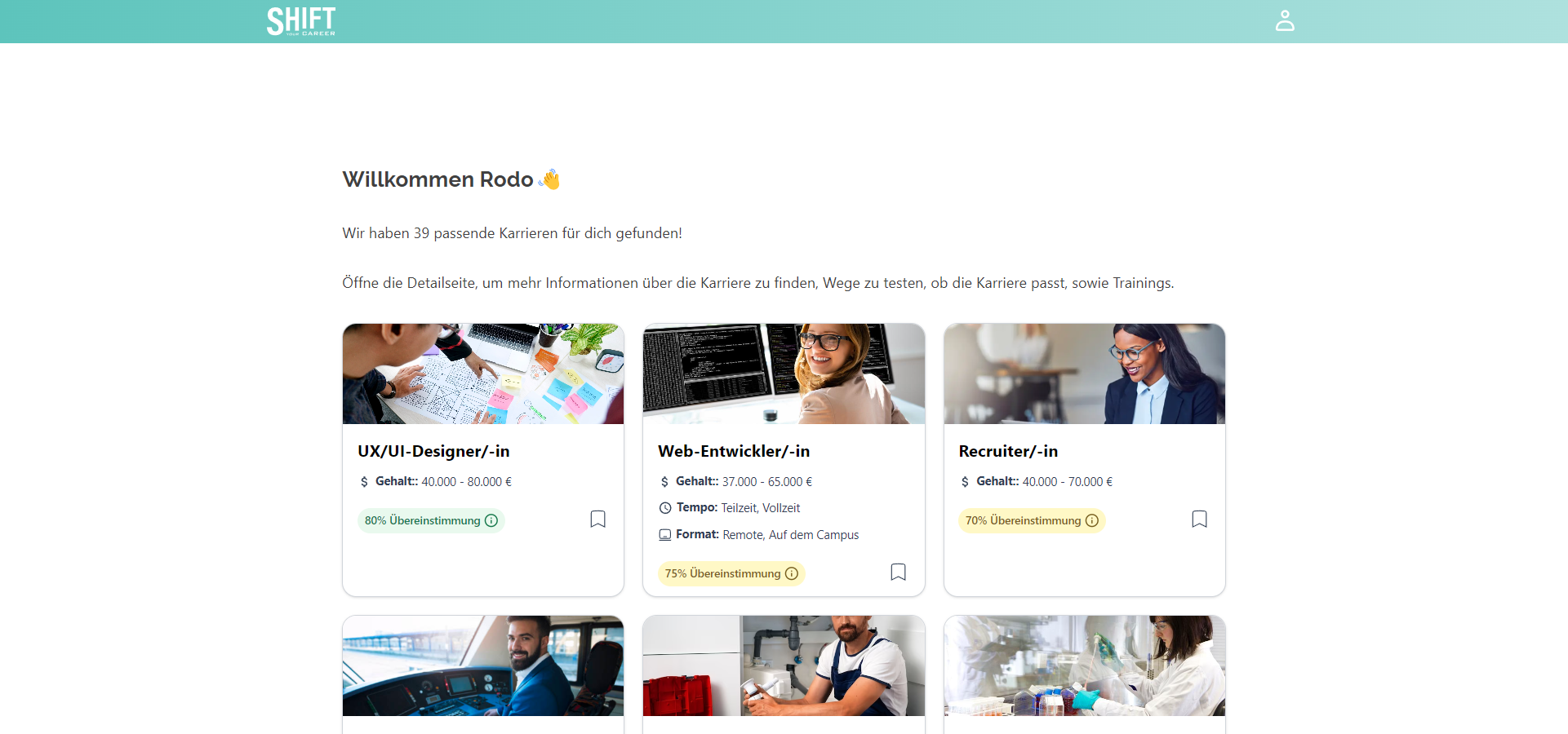 JobFlow AI Career Quiz preview