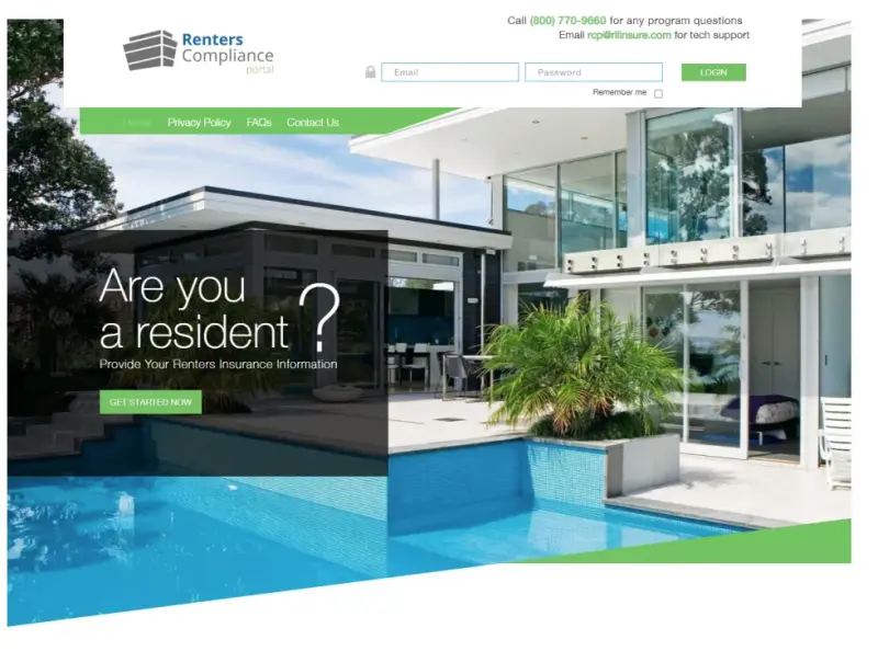 Renters Compliance Portal preview