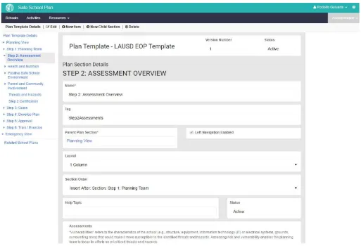Integrated safe school plan preview